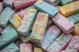 Color Chalk Background Wallpaper