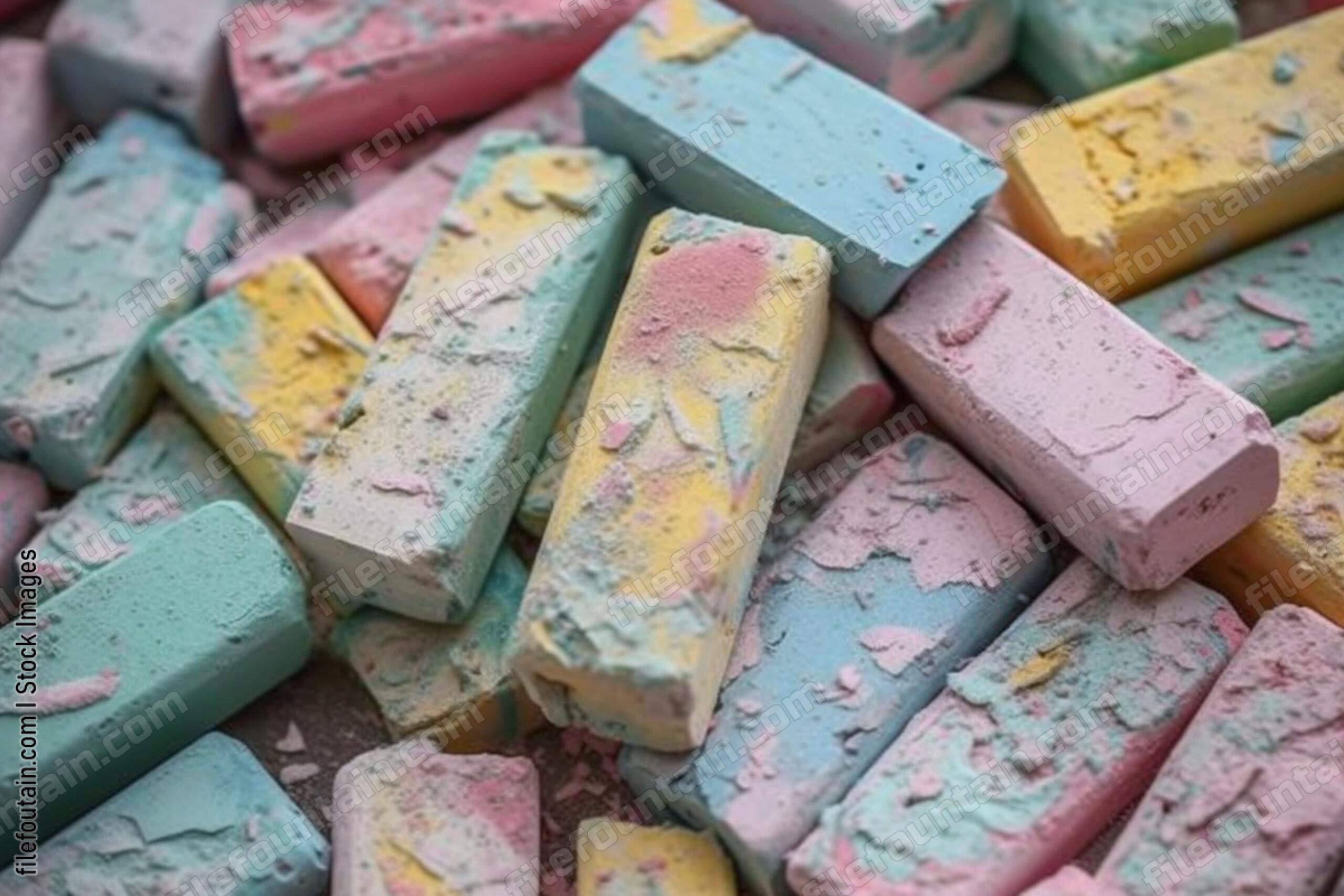 Color Chalk Background Wallpaper