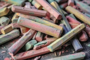 Color Chalk Background Wallpaper