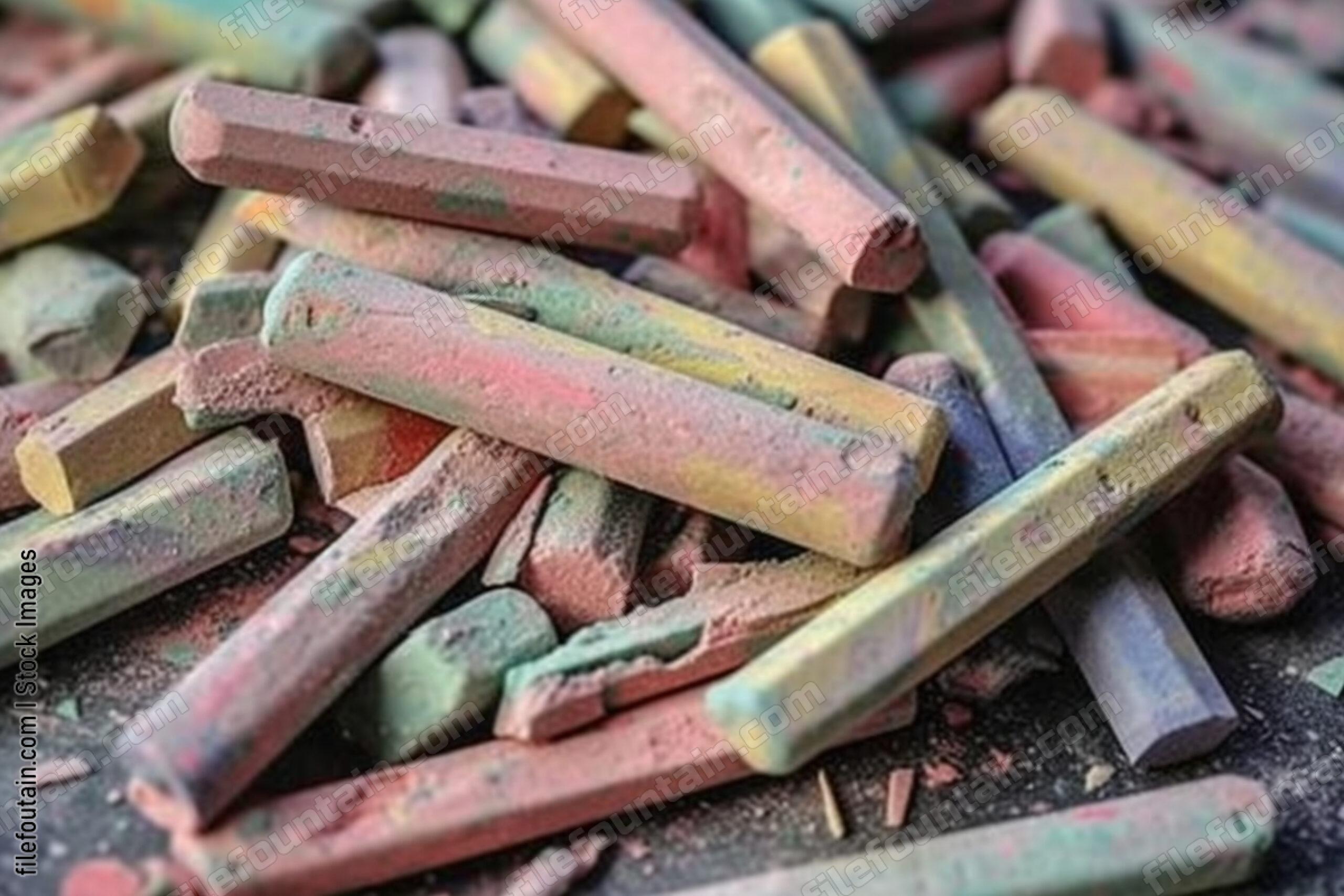 Color Chalk Background Wallpaper