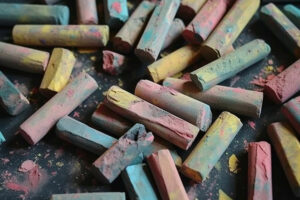 Color Chalk Background Wallpaper