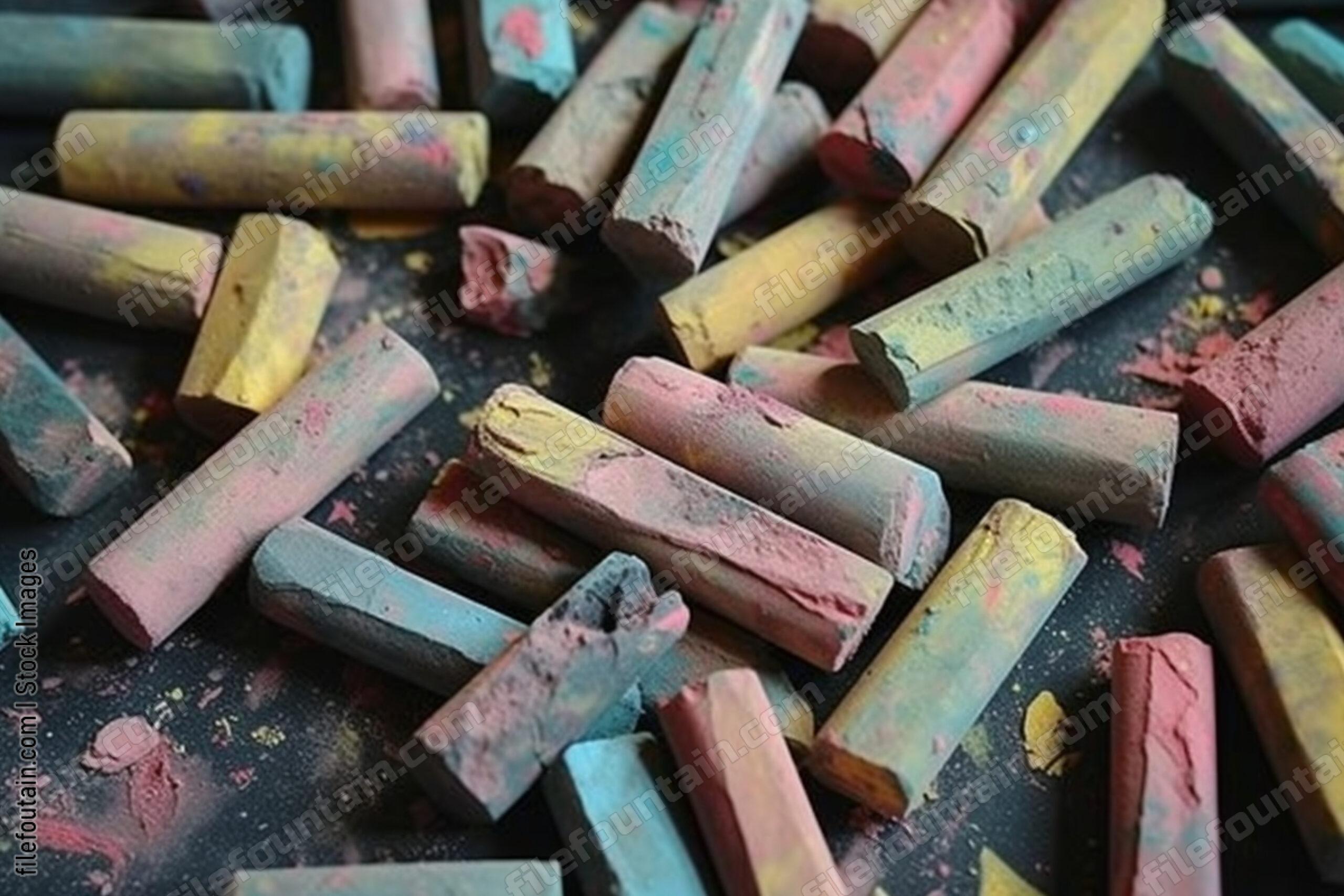 Color Chalk Background Wallpaper