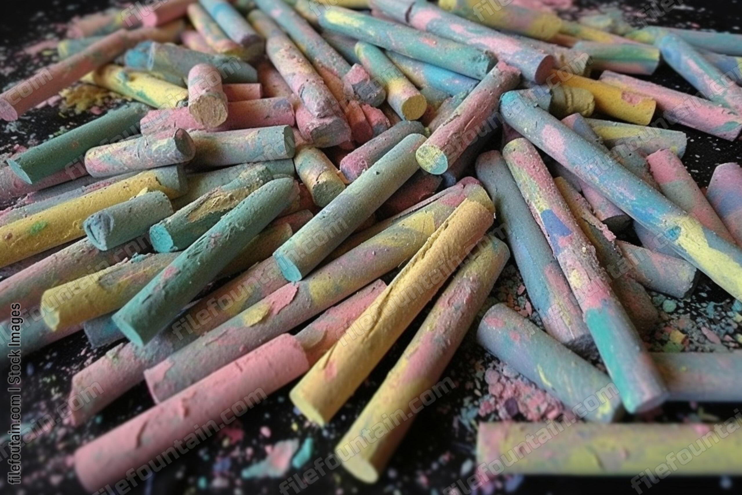 Color Chalk Background Wallpaper