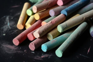 Color Chalk Background Wallpaper
