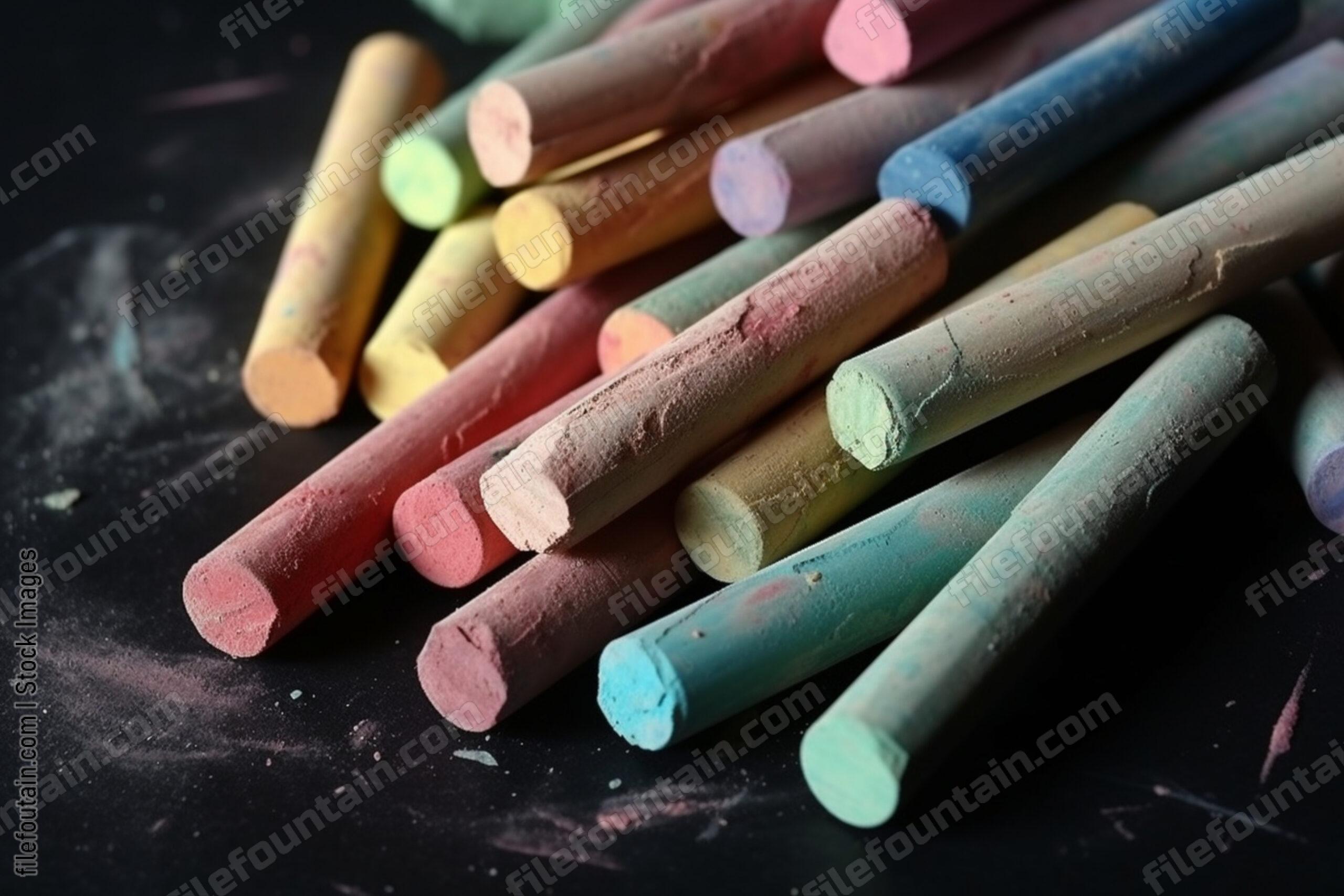 Color Chalk Background Wallpaper