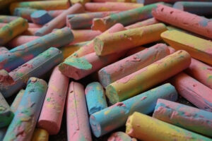Color Chalk Background Wallpaper