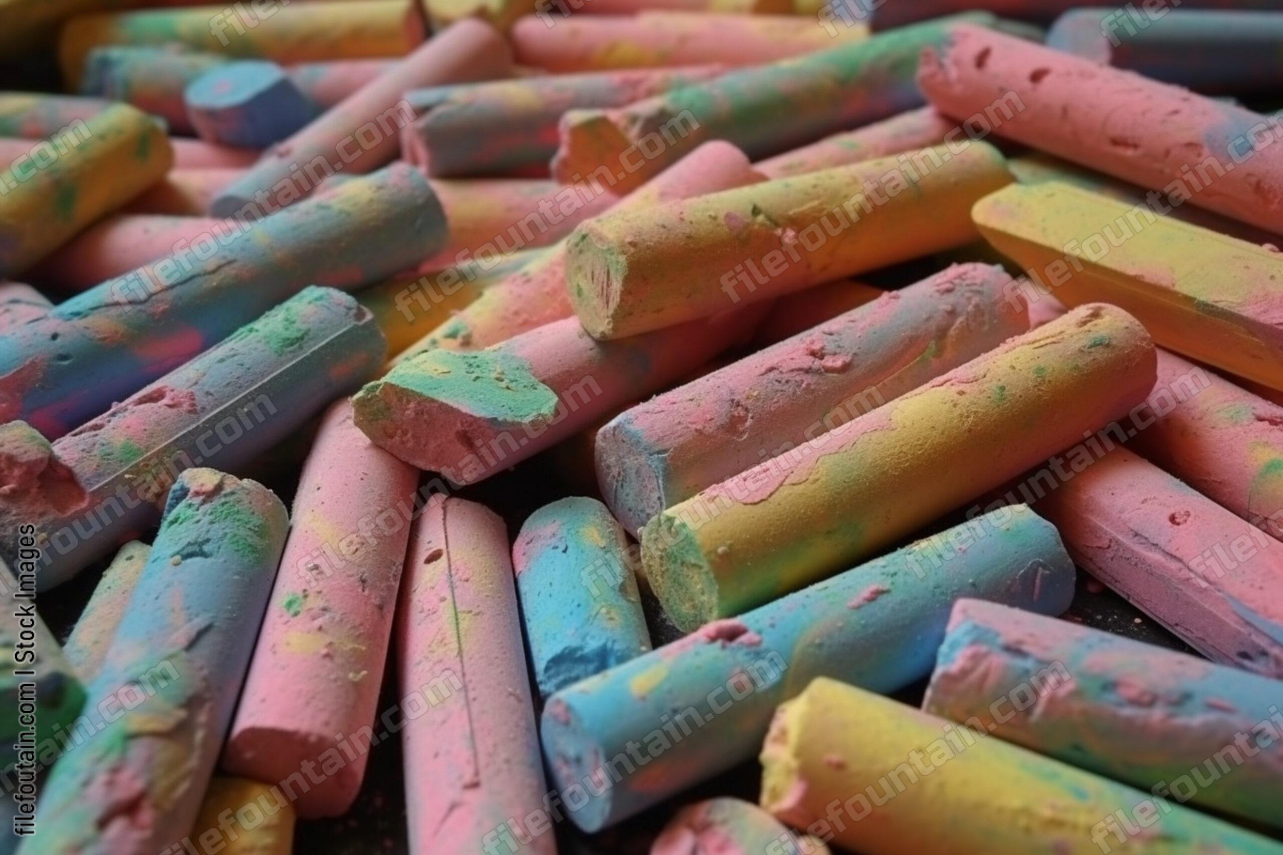 Color Chalk Background Wallpaper