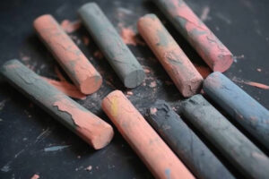 Color Chalk Background Wallpaper