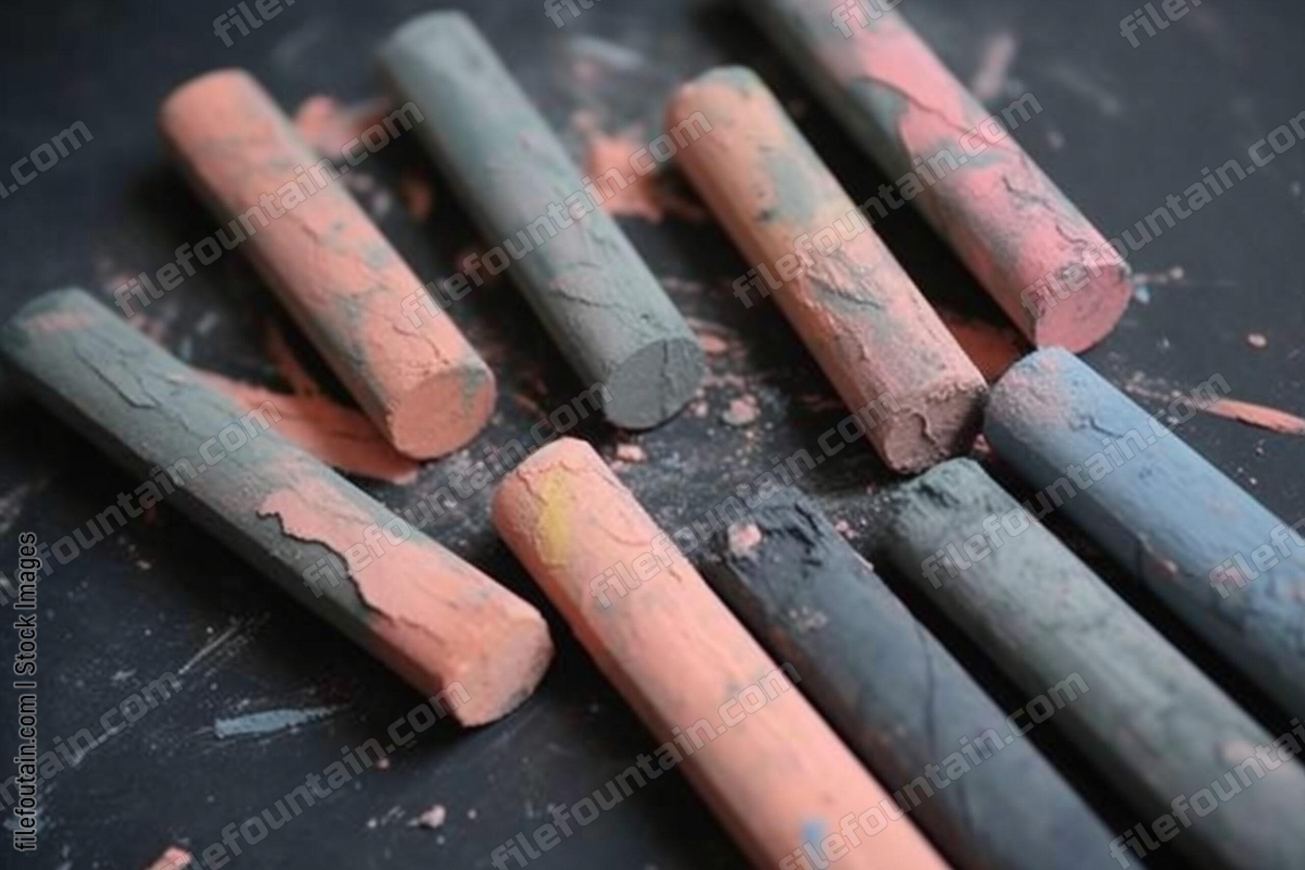 Color Chalk Background Wallpaper