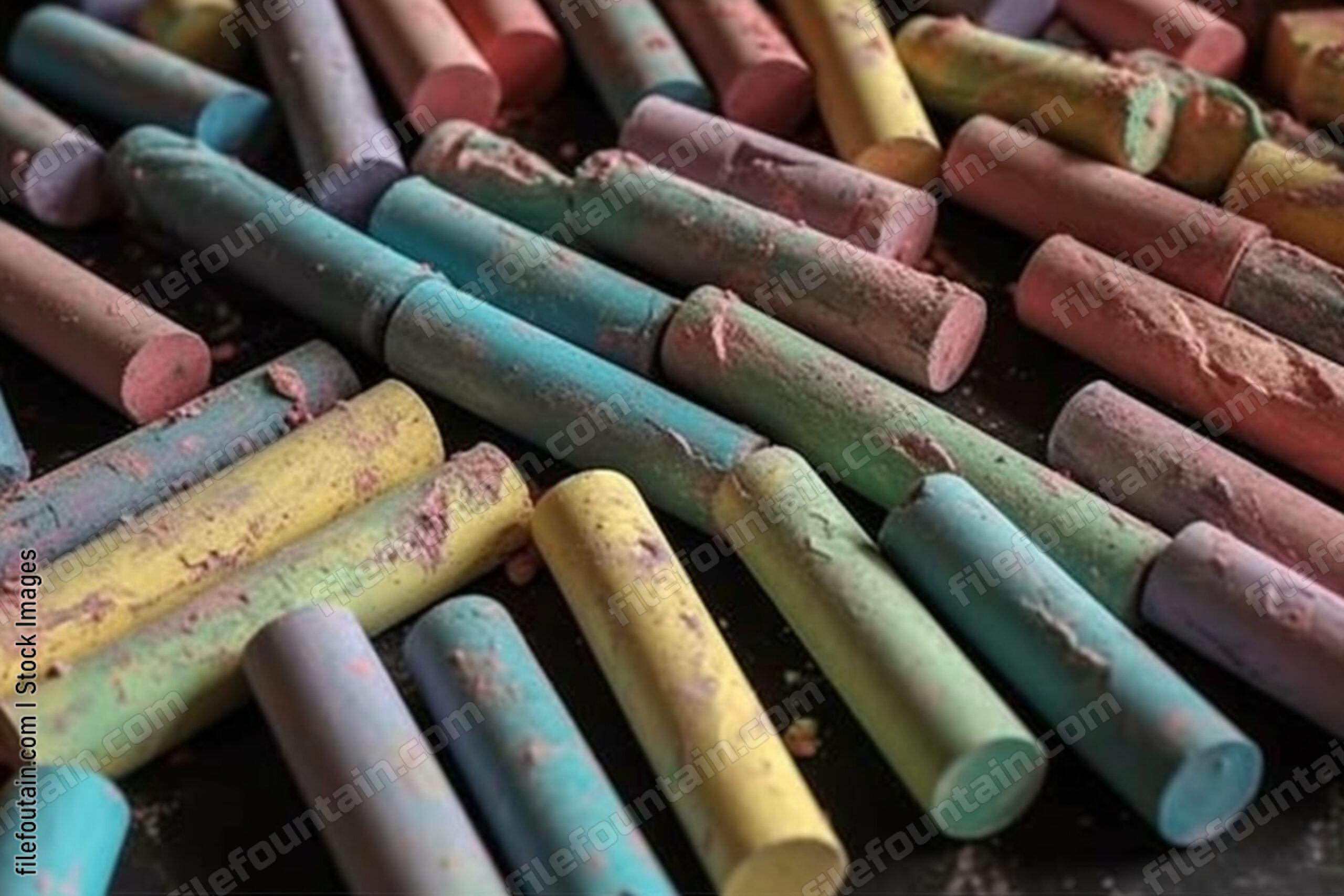 Color Chalk Background Wallpaper