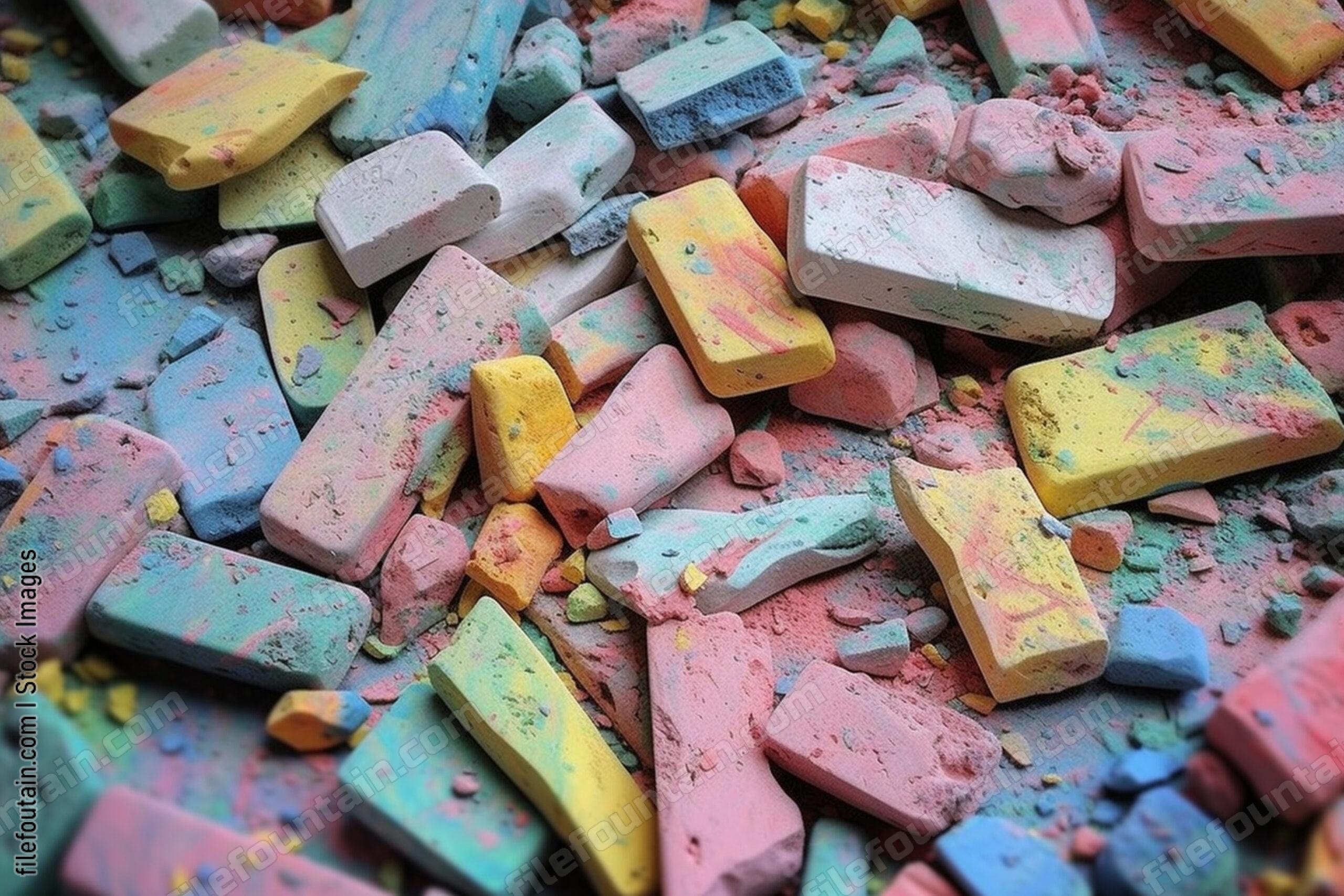 Color Chalk Background Wallpaper