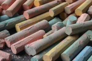 Color Chalk Background Wallpaper