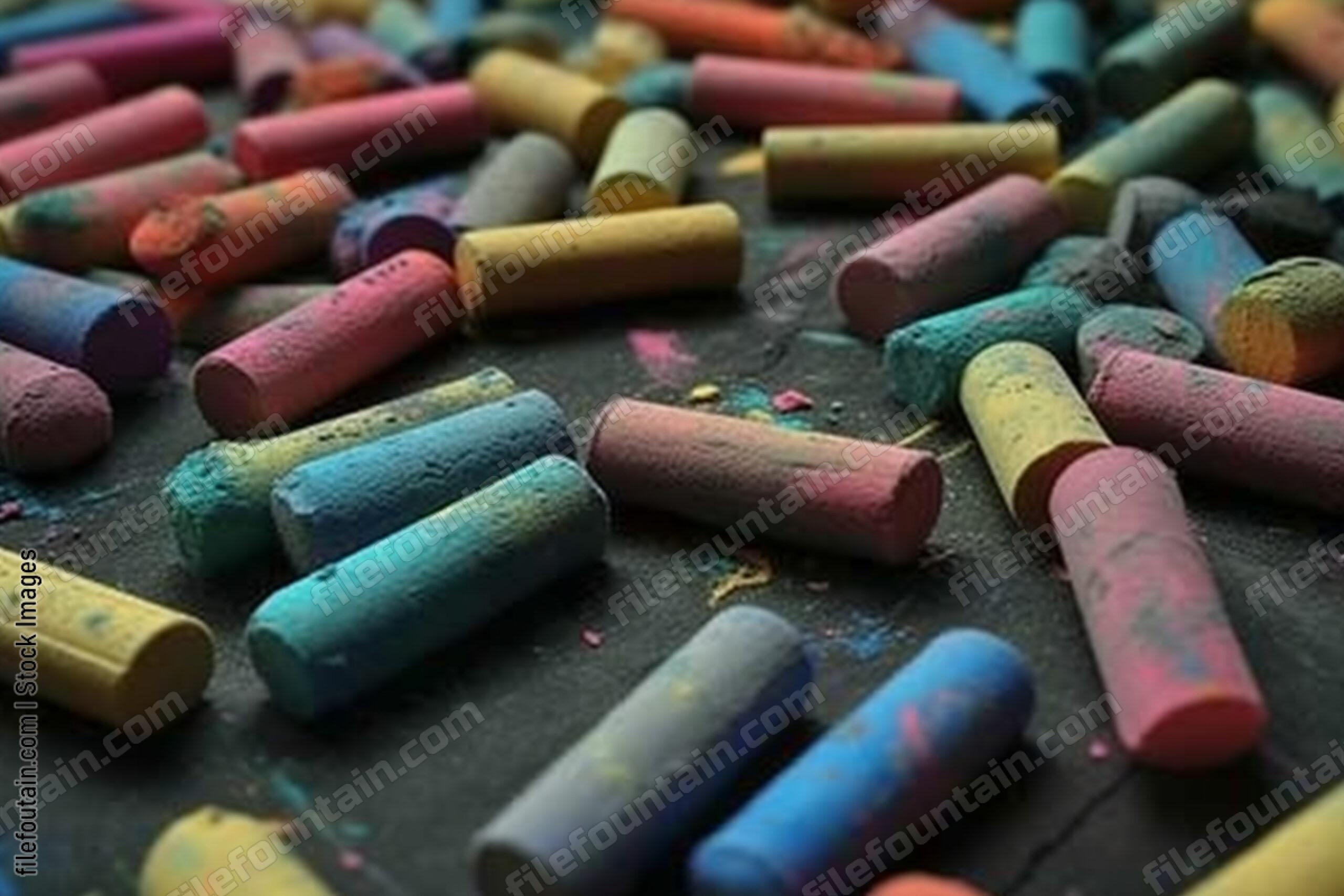 Color Chalk Background Wallpaper