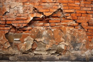 Cracked Brick Wall Background