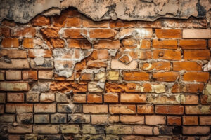 Cracked Brick Wall Background