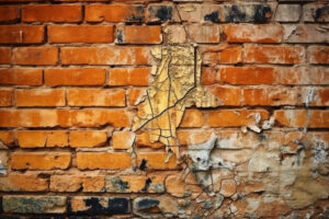 Cracked Brick Wall Background