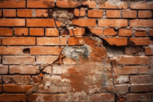 Cracked Brick Wall Background