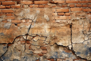 Cracked Brick Wall Background