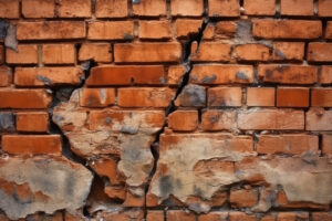 Cracked Brick Wall Background