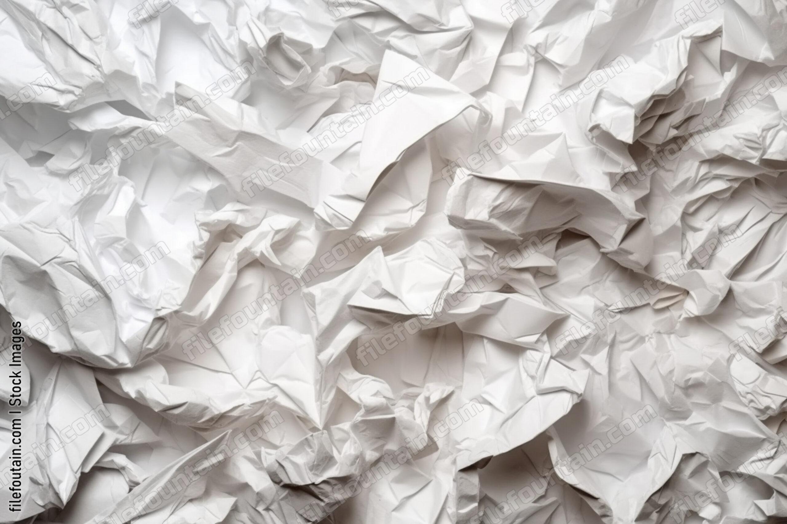 Creased White Paper Background