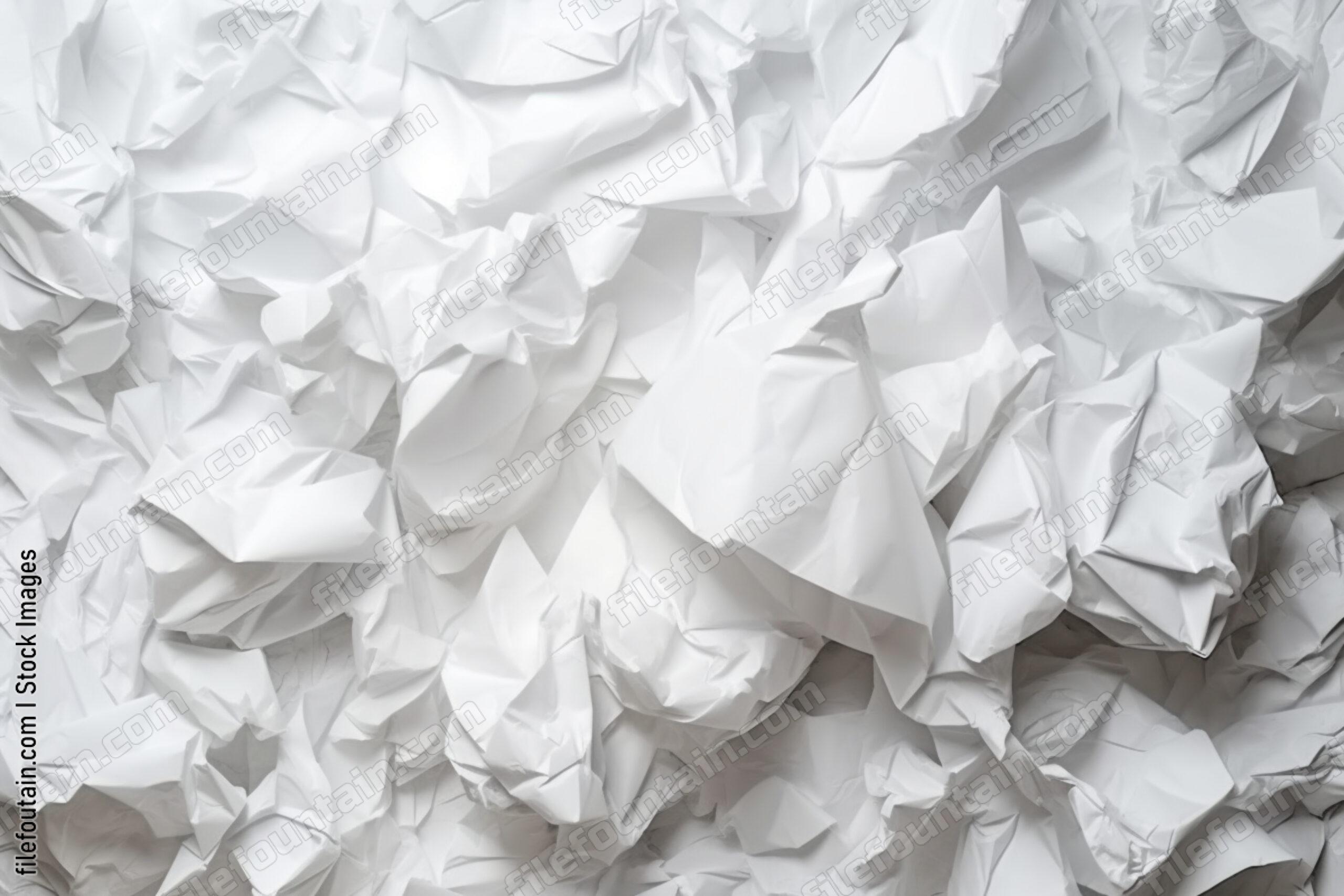 Creased White Paper Background