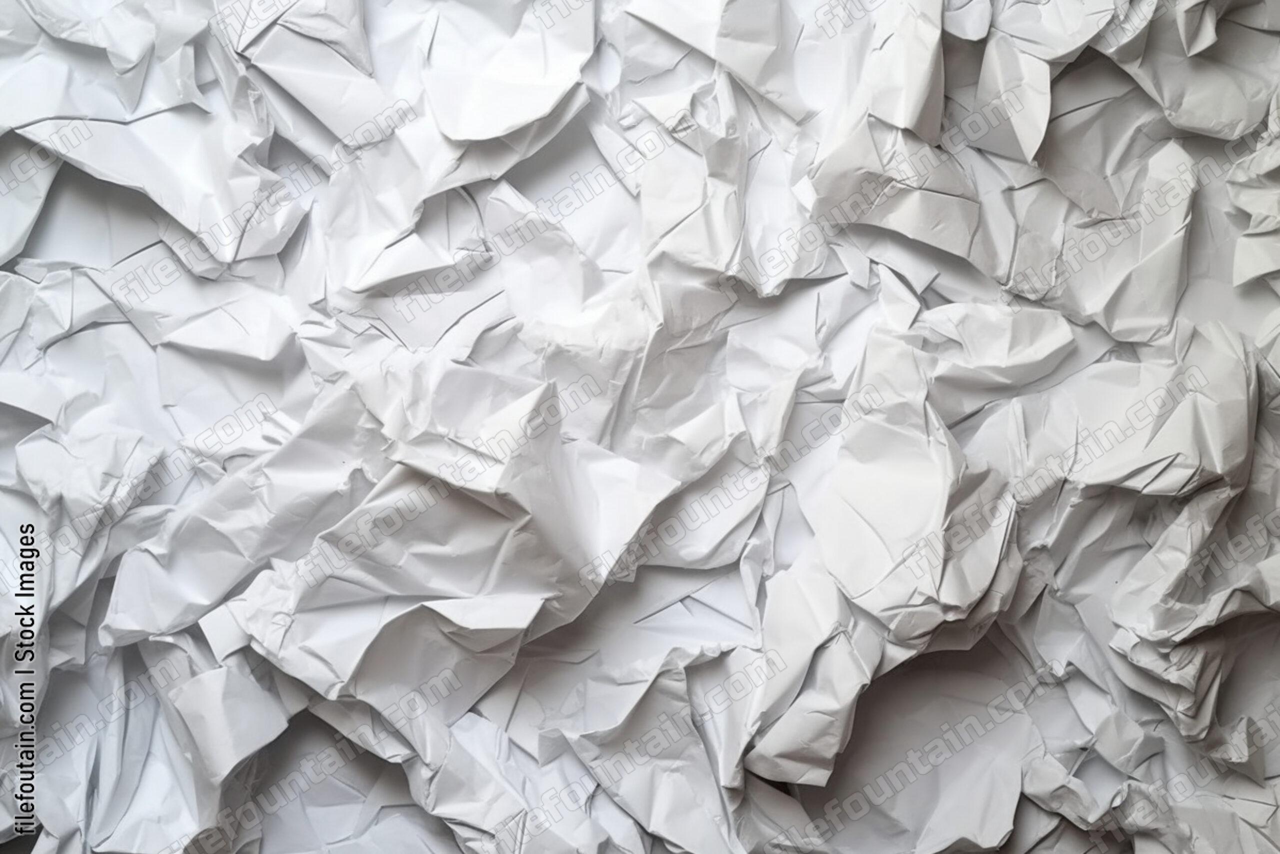 Creased White Paper Background