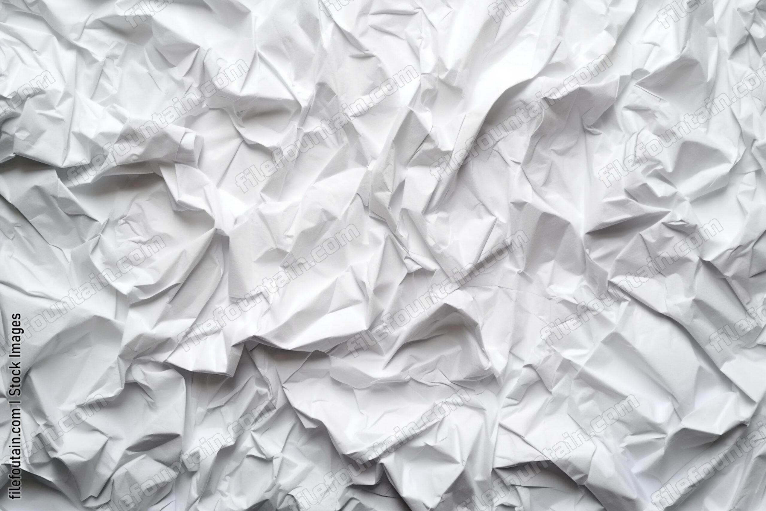 Creased White Paper Background