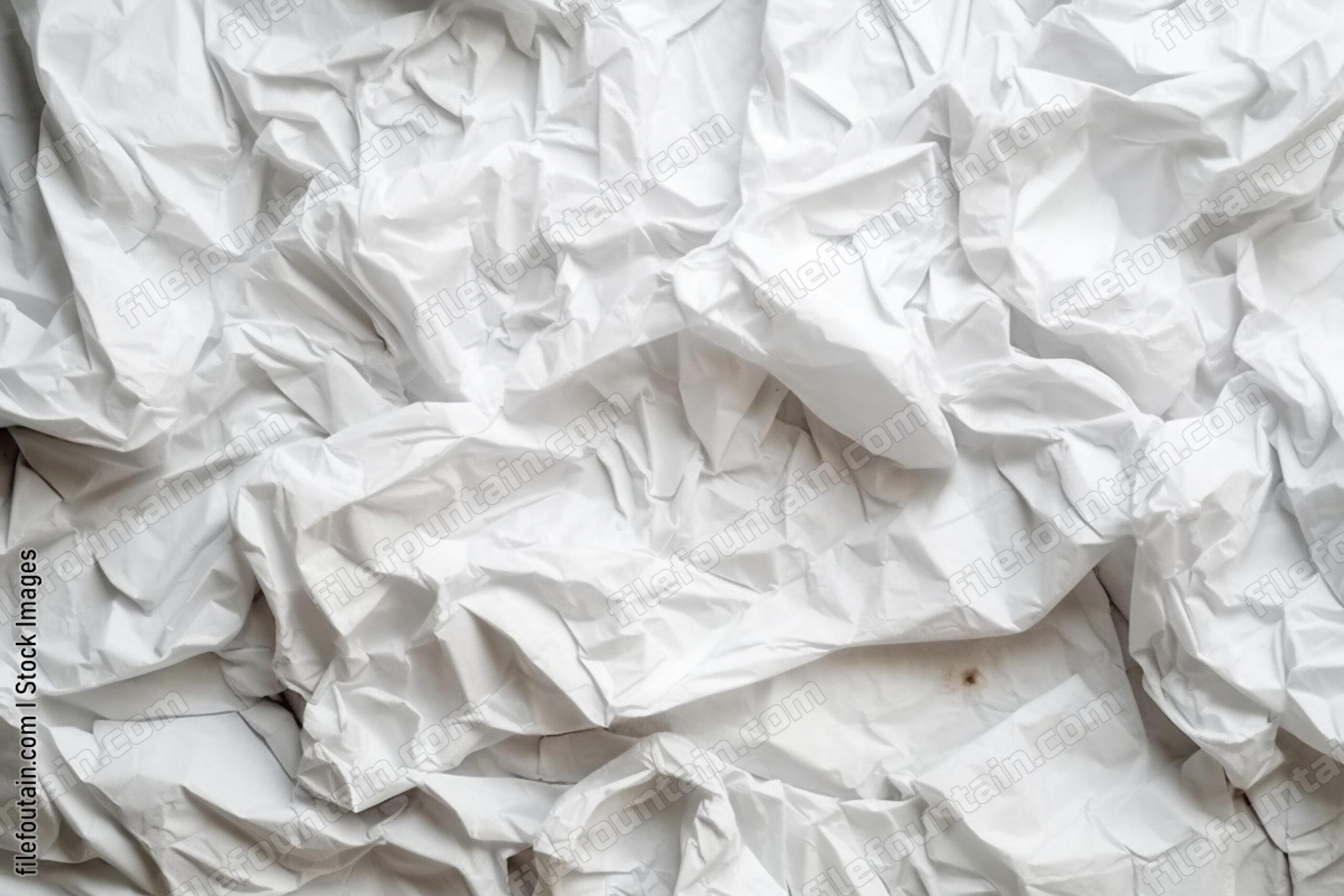 Creased White Paper Background
