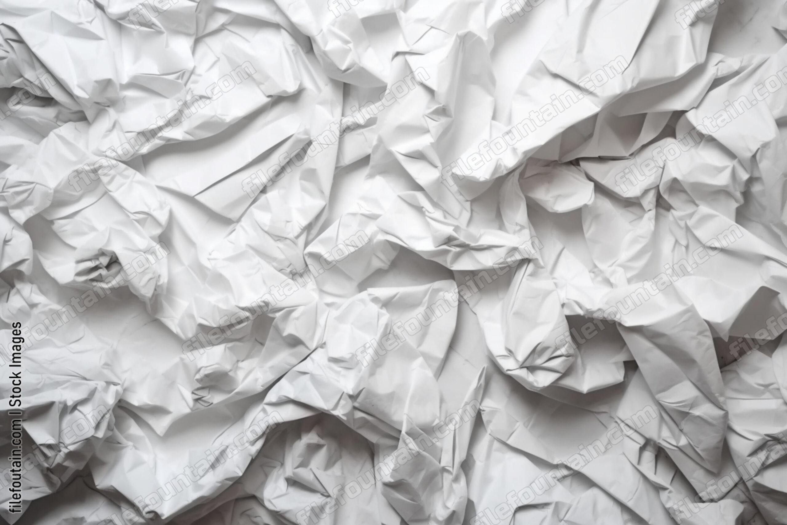 Creased White Paper Background