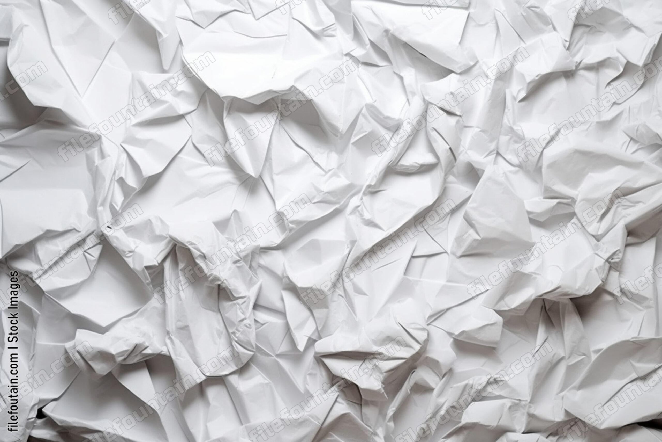 Creased White Paper Background