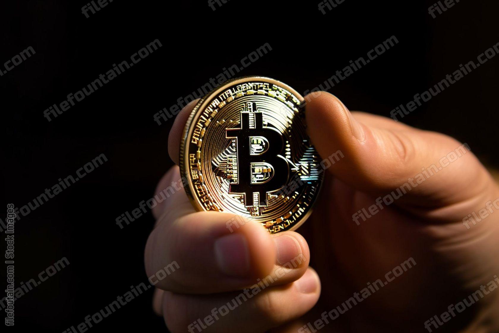 Hand Holding Bitcoin