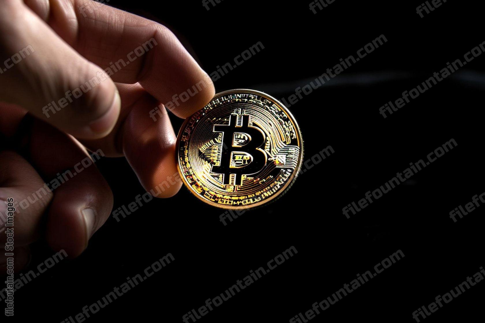 Hand Holding Bitcoin