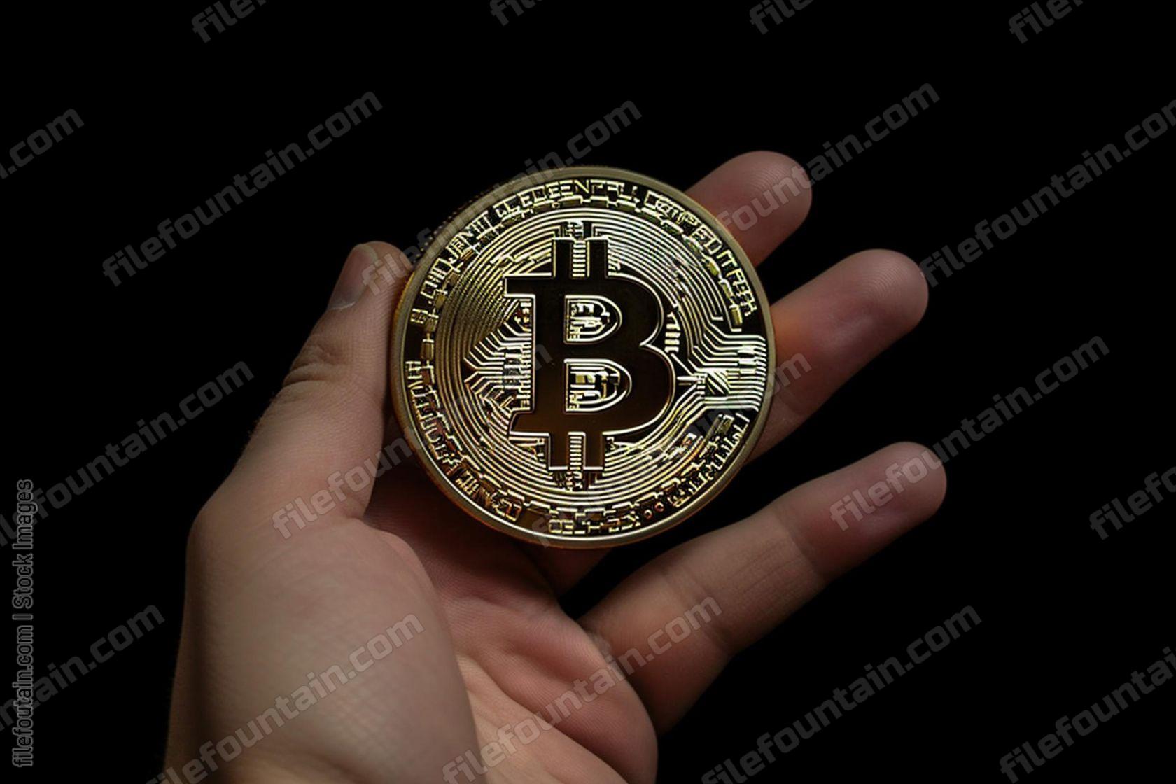 Hand Holding Bitcoin
