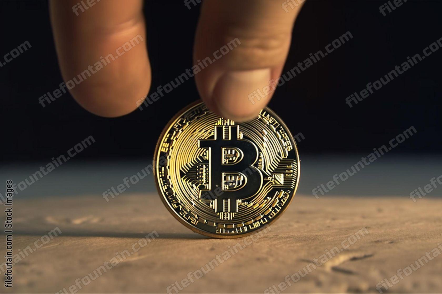 Hand Holding Bitcoin