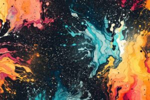 Ink Splat Background Pattern