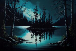 Oil Canvas Painting of Nature Wildlife