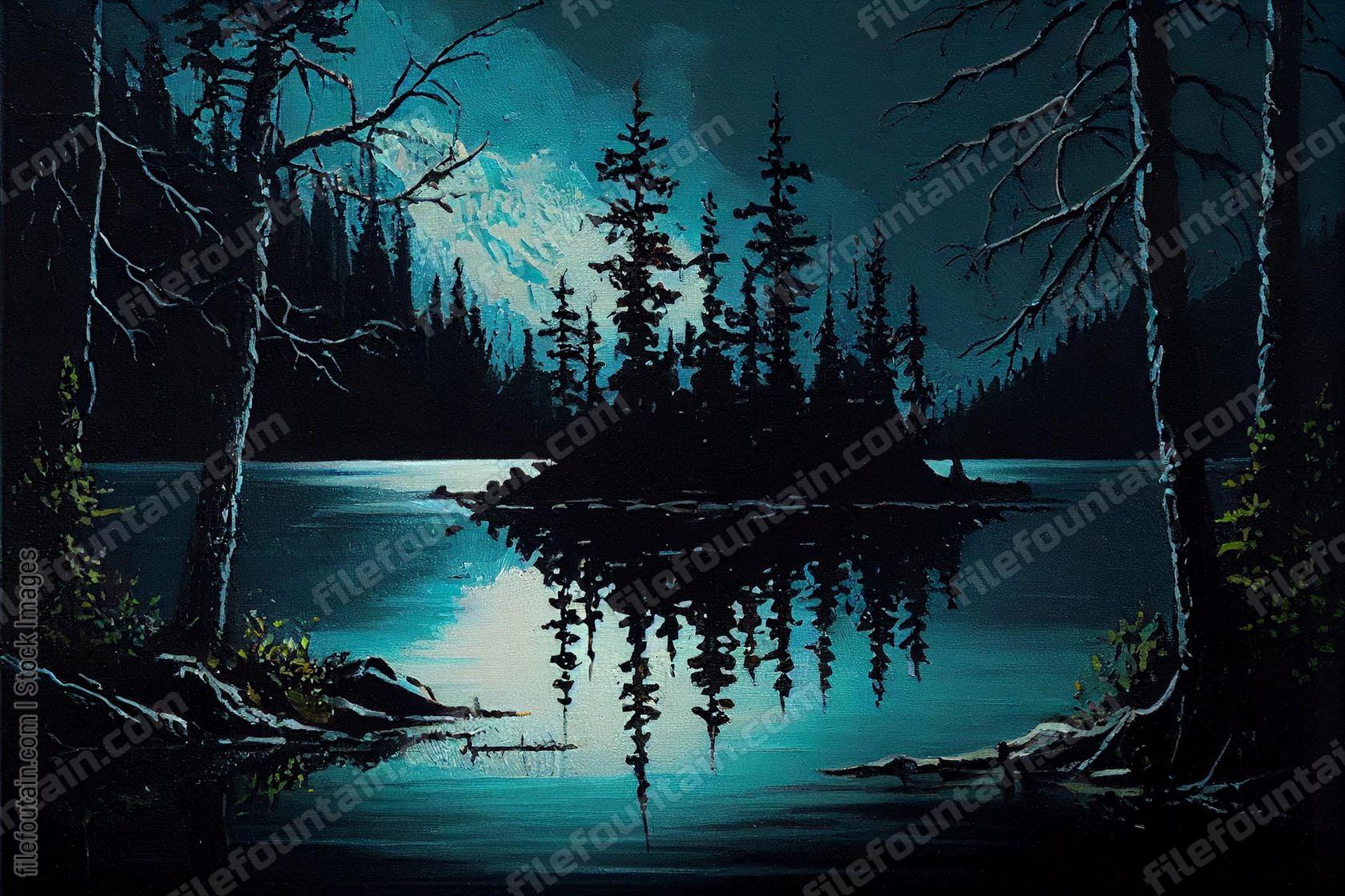 Oil Canvas Painting of Nature Wildlife
