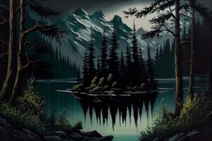 Oil Canvas Painting of Nature Wildlife