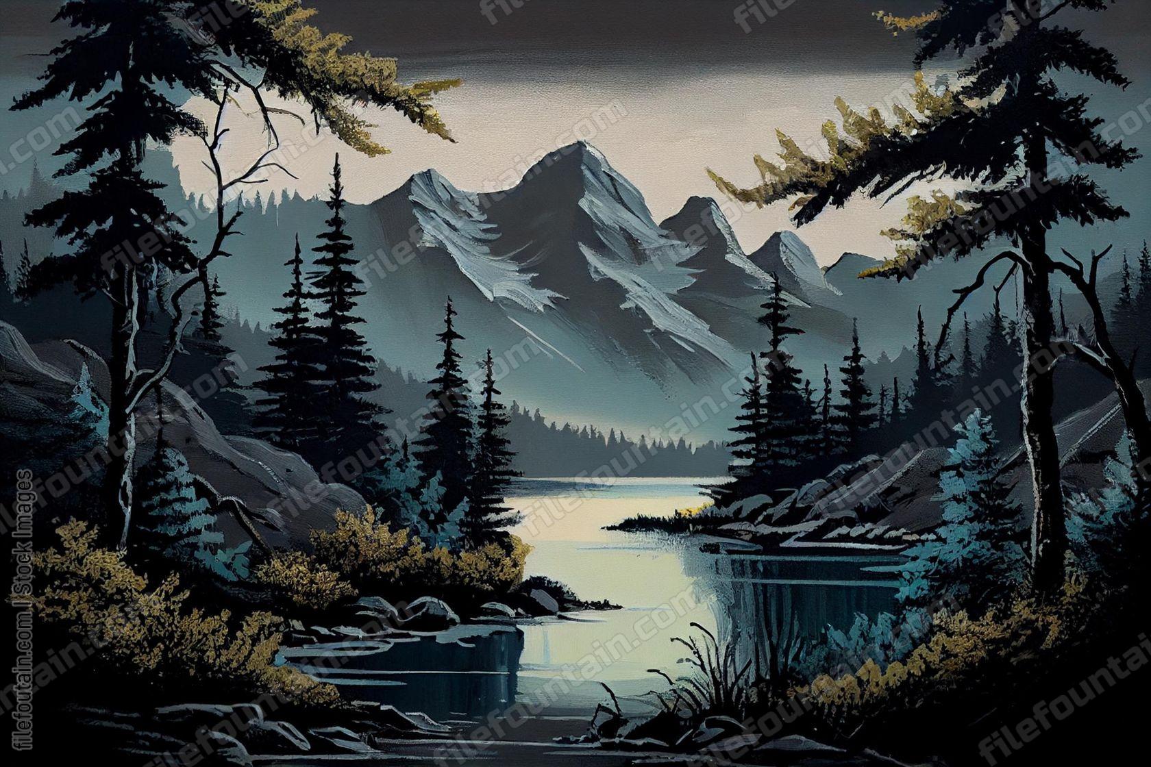 Oil Canvas Painting of Nature Wildlife