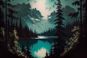 Oil Canvas Painting of Nature Wildlife