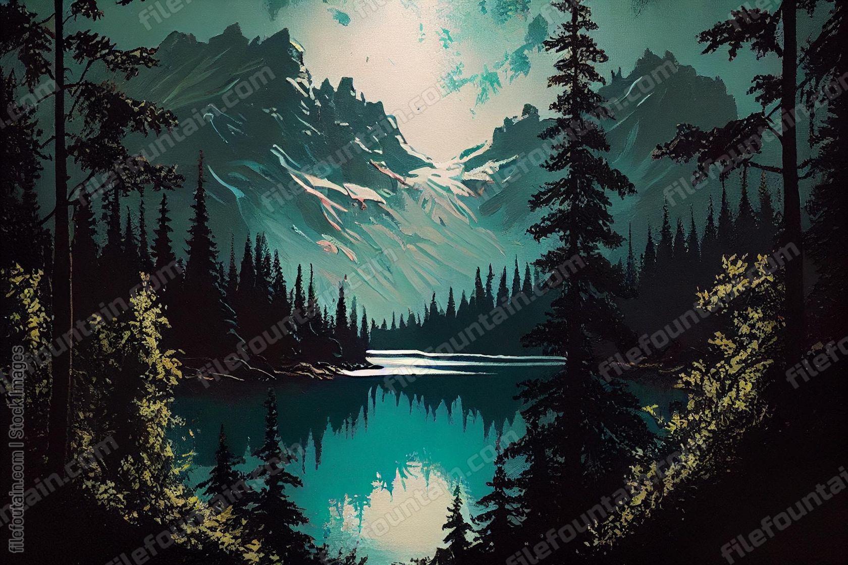 Oil Canvas Painting of Nature Wildlife