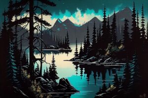 Oil Canvas Painting of Nature Wildlife