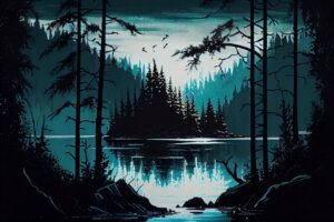 Oil Canvas Painting of Nature Wildlife