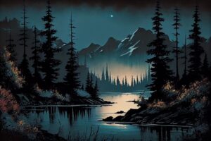 Oil Canvas Painting of Nature Wildlife