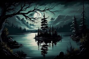 Oil Canvas Painting of Nature Wildlife