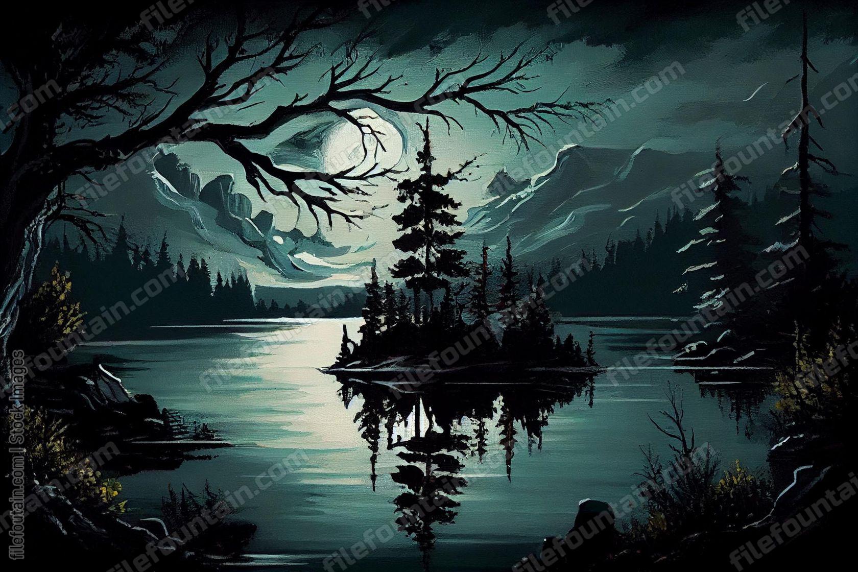 Oil Canvas Painting of Nature Wildlife