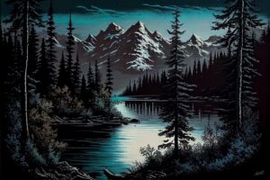 Oil Canvas Painting of Nature Wildlife