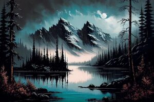 Oil Canvas Painting of Nature Wildlife