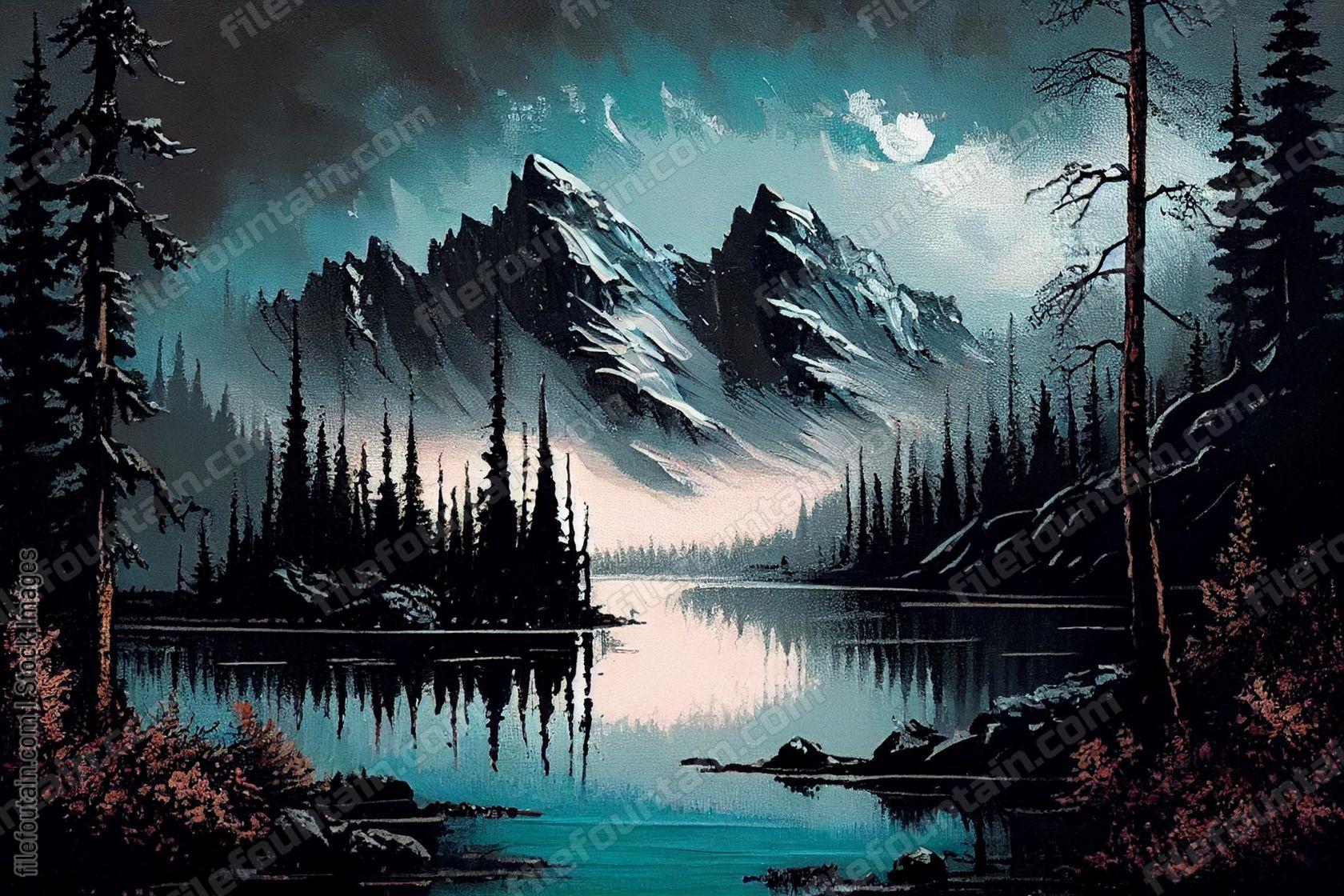 Oil Canvas Painting of Nature Wildlife