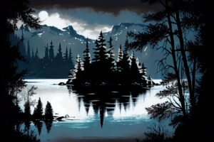 Oil Canvas Painting of Nature Wildlife